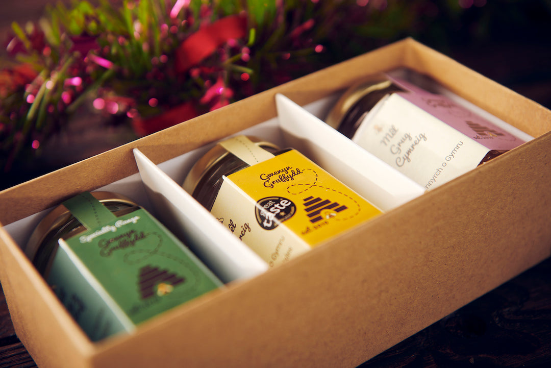 Trio of Award-Winning British Honey Boxed Gift Set, 3 x 142g