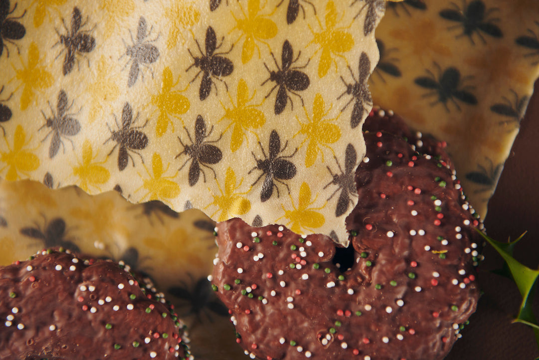 Bees Reusable Cotton Beeswax Food Wrap 30cm x 30cm