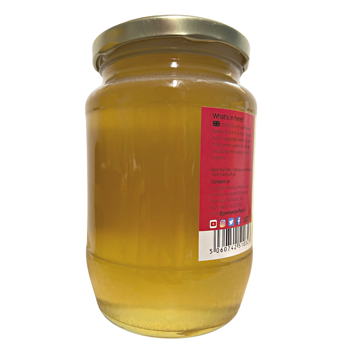 British Wildflower Honey 1kg – Gwenyn Gruffydd Ltd