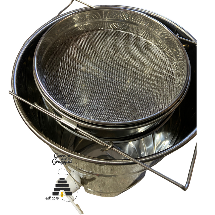 Economy Stainless Steel Double Mesh Slide Honey Strainer