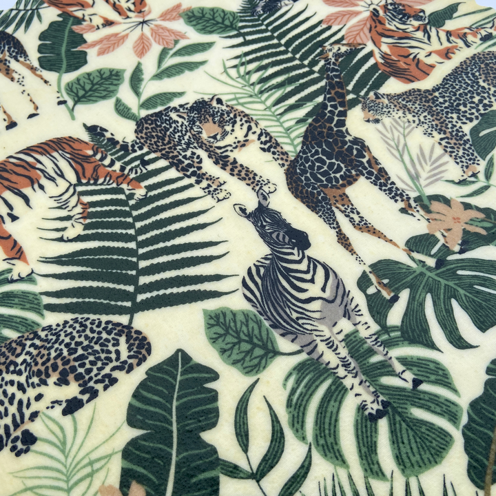 Safari Reusable Cotton Beeswax Food Wrap Medium, 30cm x 30cm