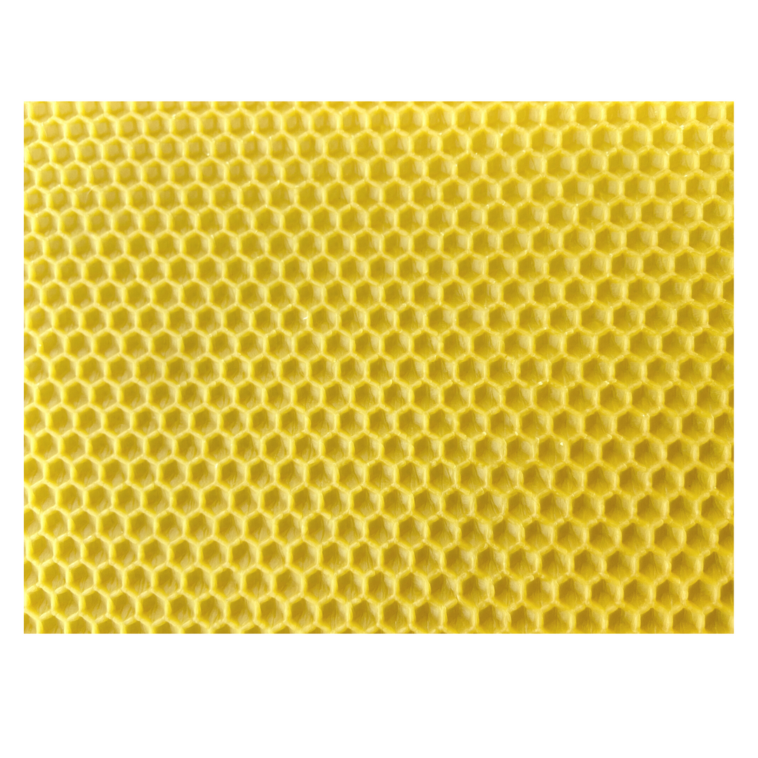 Embossed Shallow Unwired BS National Beeswax Wax Foundation -Pack of 20  - Thomas Apiculture