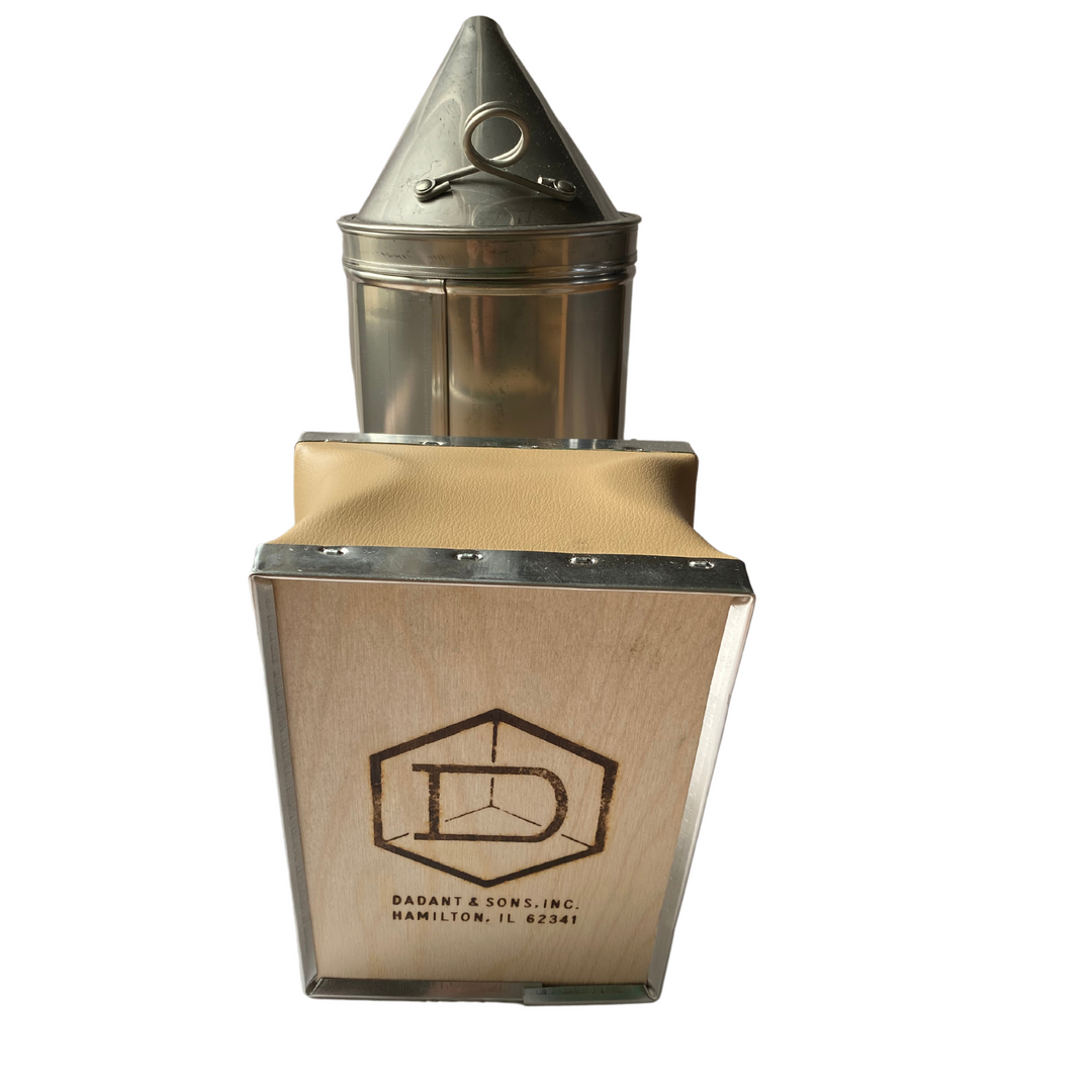 Dadant Smoker 4 x 10 Stainless Steel with Shield - Large