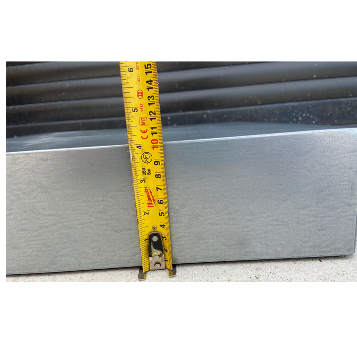 National Beehive Galvanised Assembled Roof 4"(100mm) Deep - European Style by Thomas Apiculture