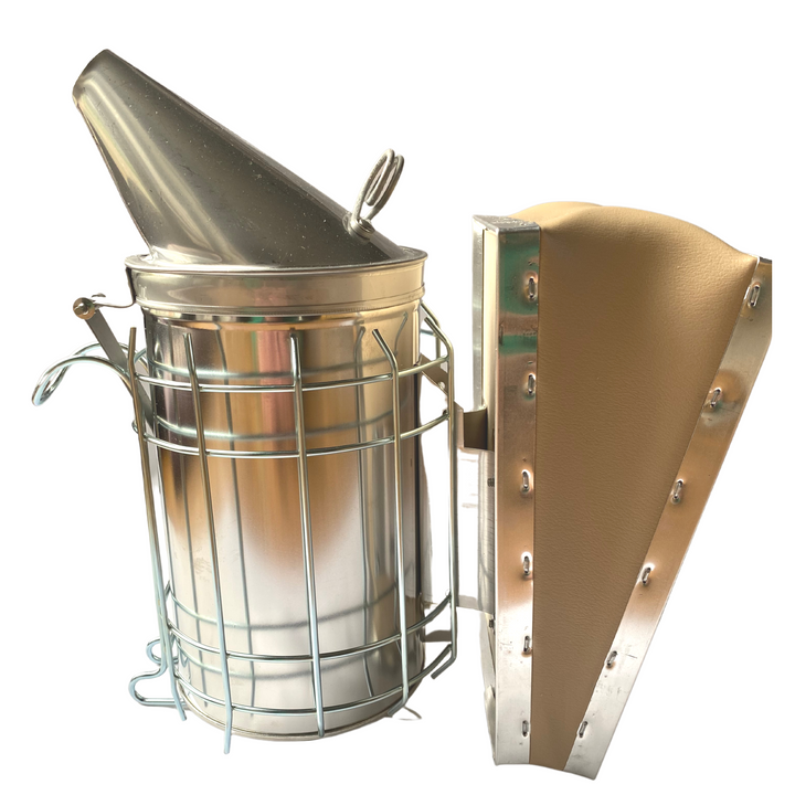Dadant Smoker 4 x 7 Stainless Steel with Shield - Small (standard)