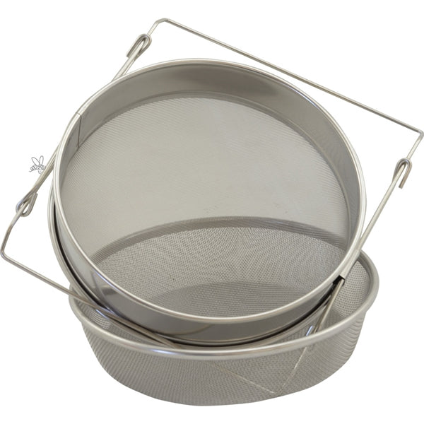 Stainless Steel Double Mesh Slide Honey Strainer by Swienty