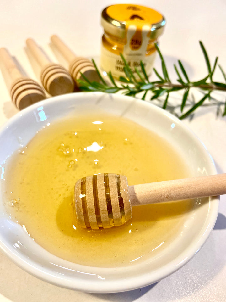 Mini Wooden Honey Dipper Drizzler Spoon 8cm