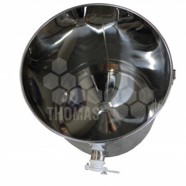 4 Frame Manual Extractor with Filter and 50kg Settling Tank Bundle by Thomas Apiculture