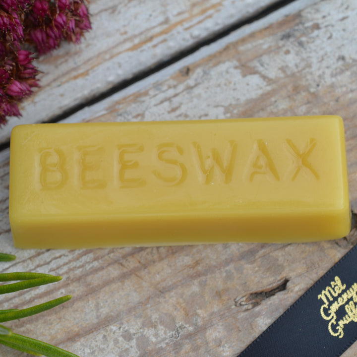 100% Pure Natural Hand Filtered Welsh Beeswax Block, 1oz (28g)