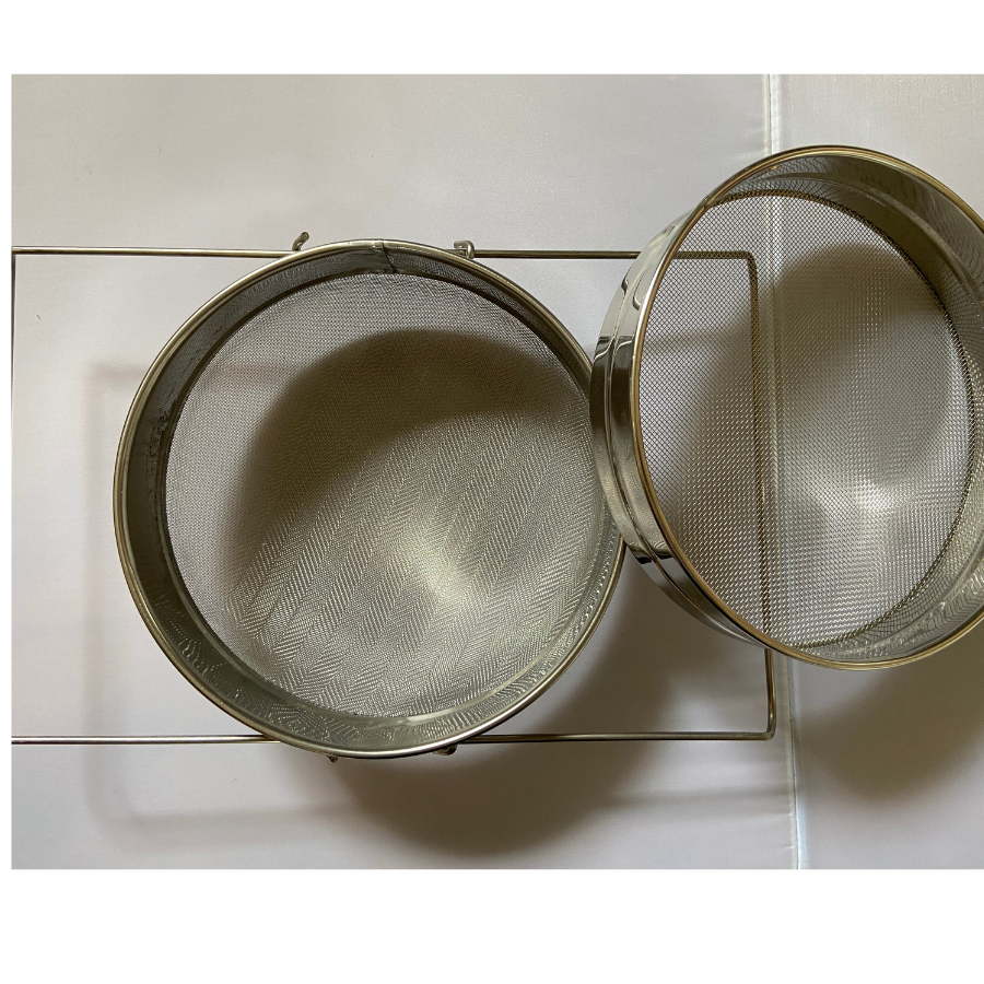 Economy Stainless Steel Double Mesh Slide Honey Strainer