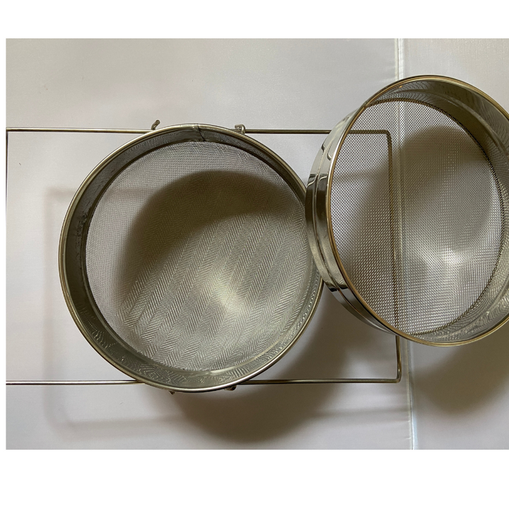 Economy Stainless Steel Double Mesh Slide Honey Strainer