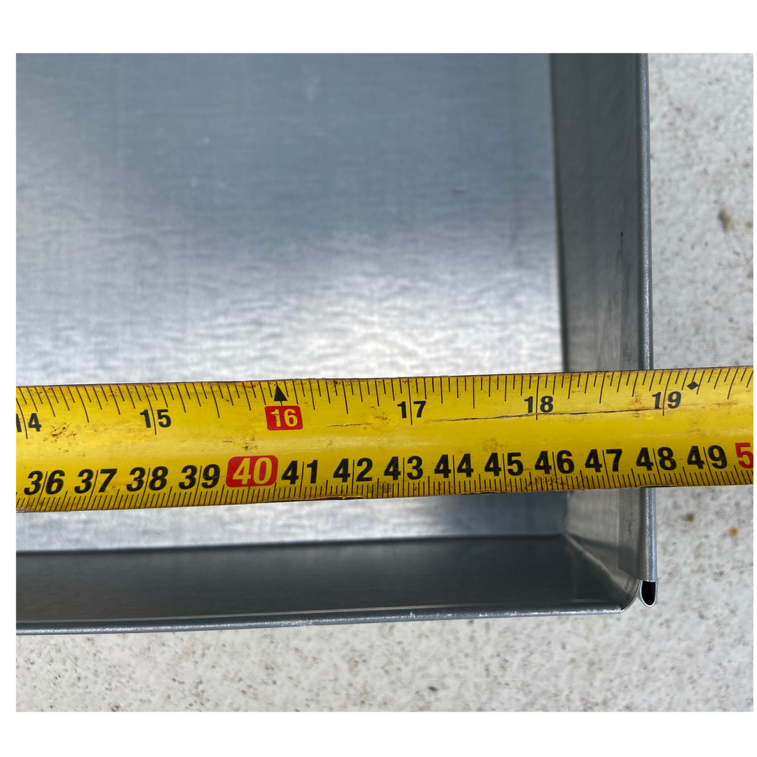 National Beehive Galvanised Assembled Roof 4"(100mm) Deep - European Style by Thomas Apiculture