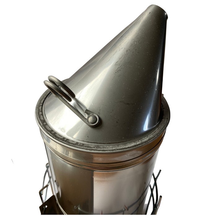 Dadant Smoker 4 x 10 Stainless Steel with Shield - Large