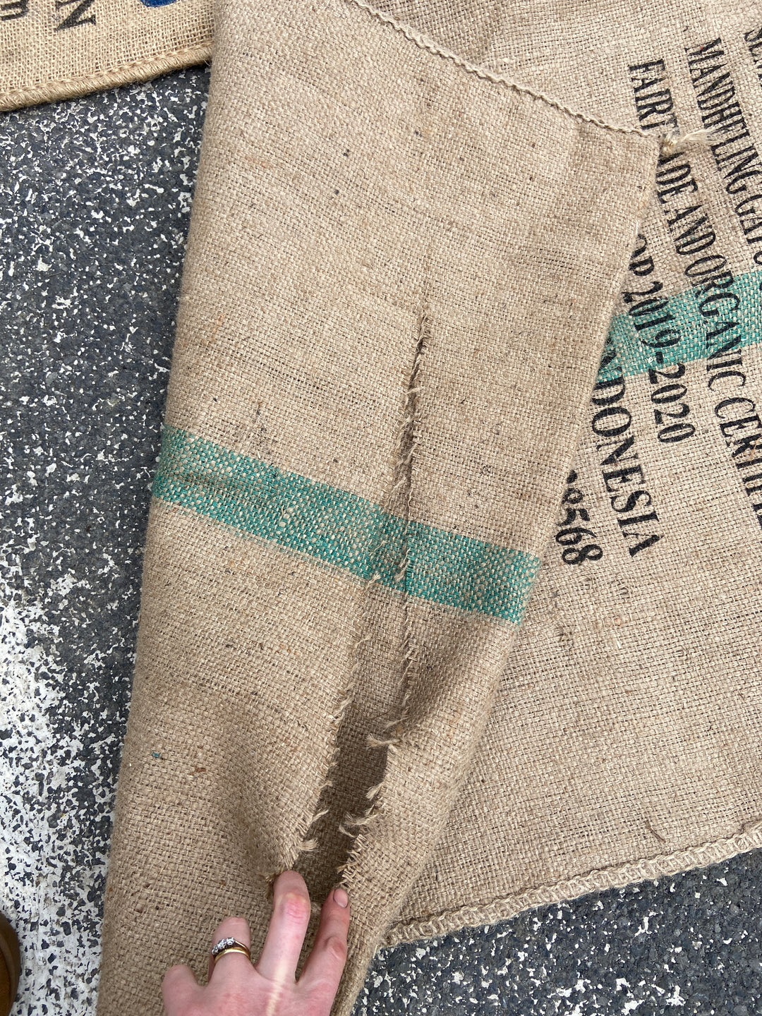 Used Coffee Hessian Bags Sack - Smoker Fuel - Choose Quantity
