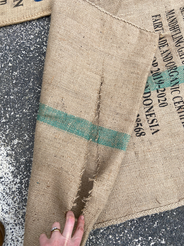 Used Coffee Hessian Bags Sack - Smoker Fuel - Choose Quantity