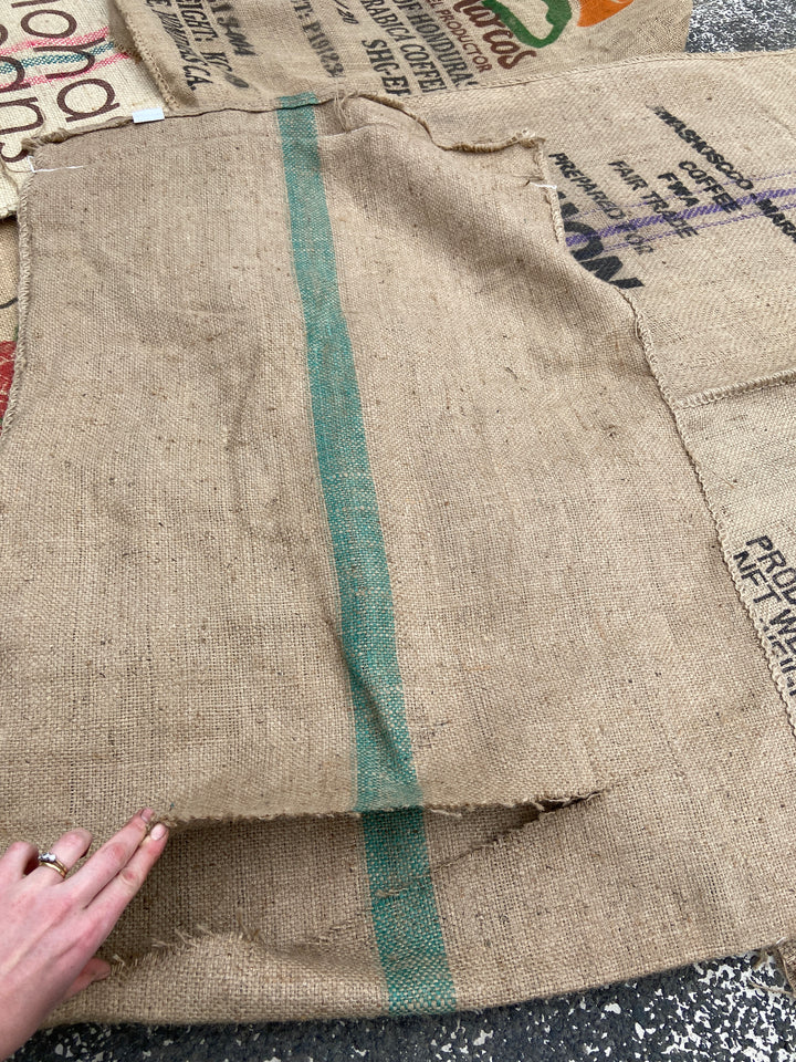 Used Coffee Hessian Bags Sack - Smoker Fuel - Choose Quantity
