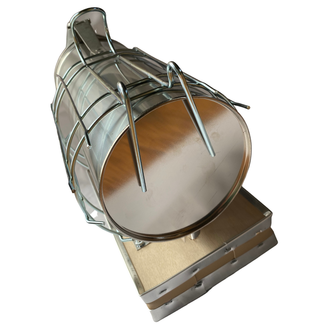 Dadant Smoker 4 x 10 Stainless Steel with Shield - Large