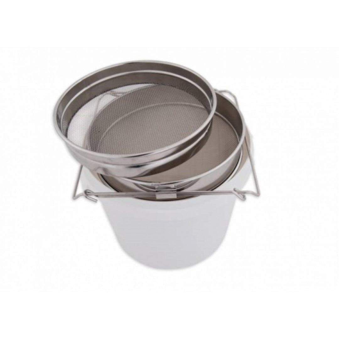 Stainless Steel Double Mesh Slide Honey Strainer by Swienty