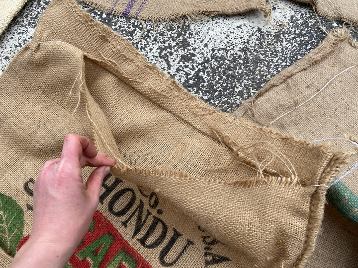 Used Coffee Hessian Bags Sack - Smoker Fuel - Choose Quantity