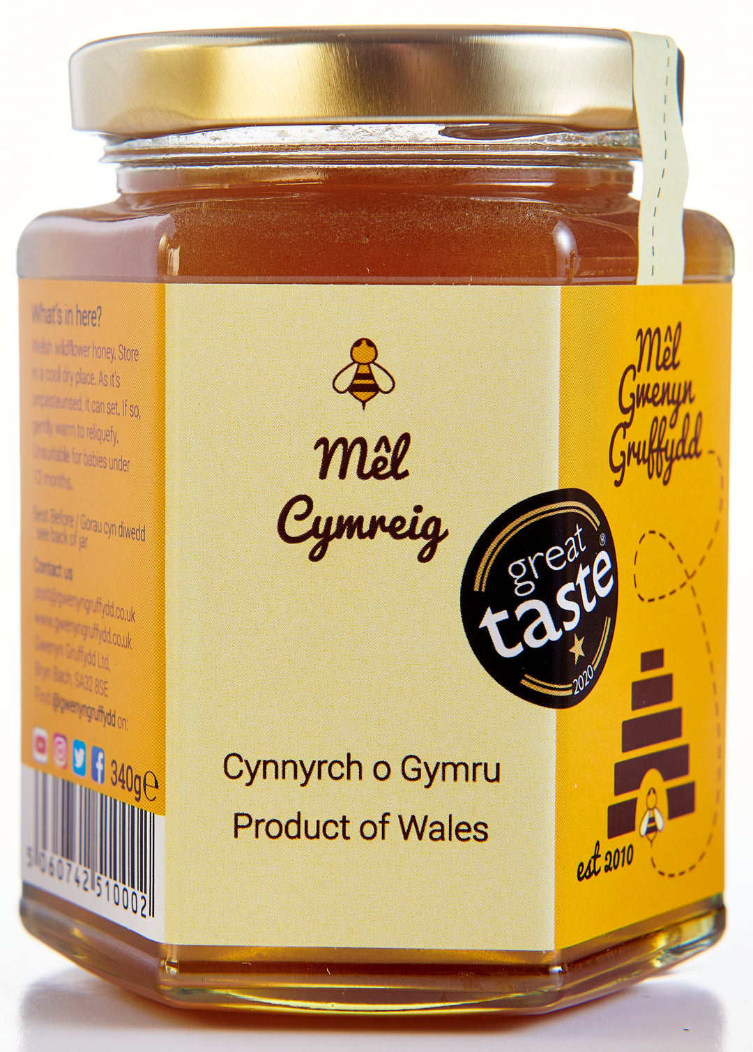 Welsh Wildflower Honey, 340g