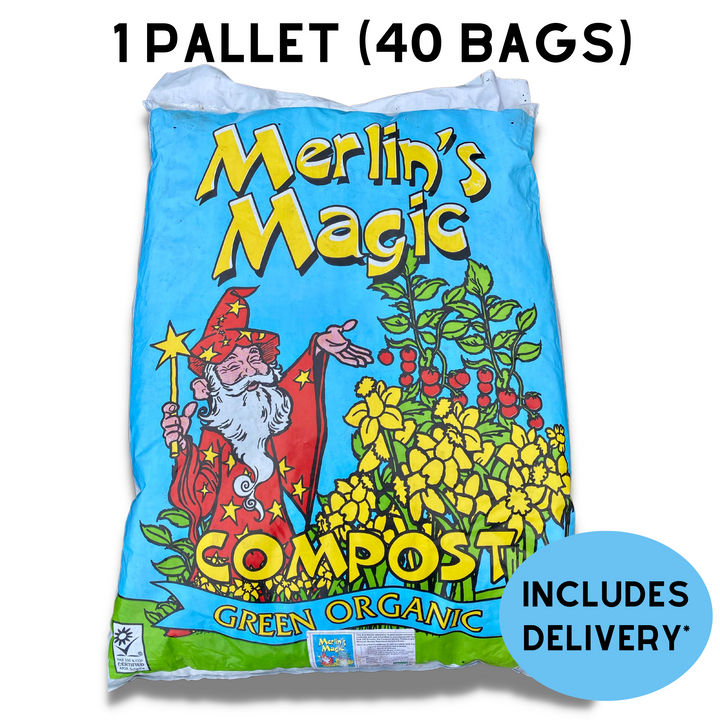 BULK Organic Peat Free Compost 40L 10mm Soil Improver Merlin’s Magic - 1 pallet