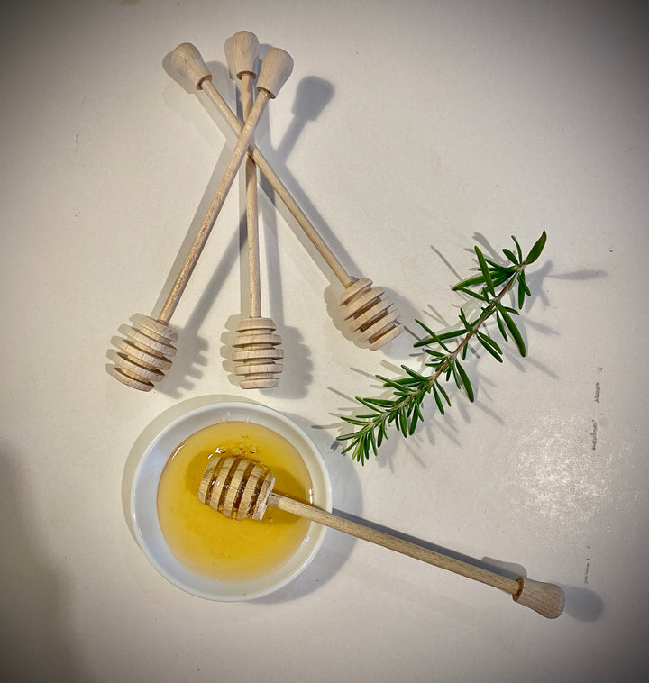 Wooden Honey Dipper Drizzler Spoon 18cm