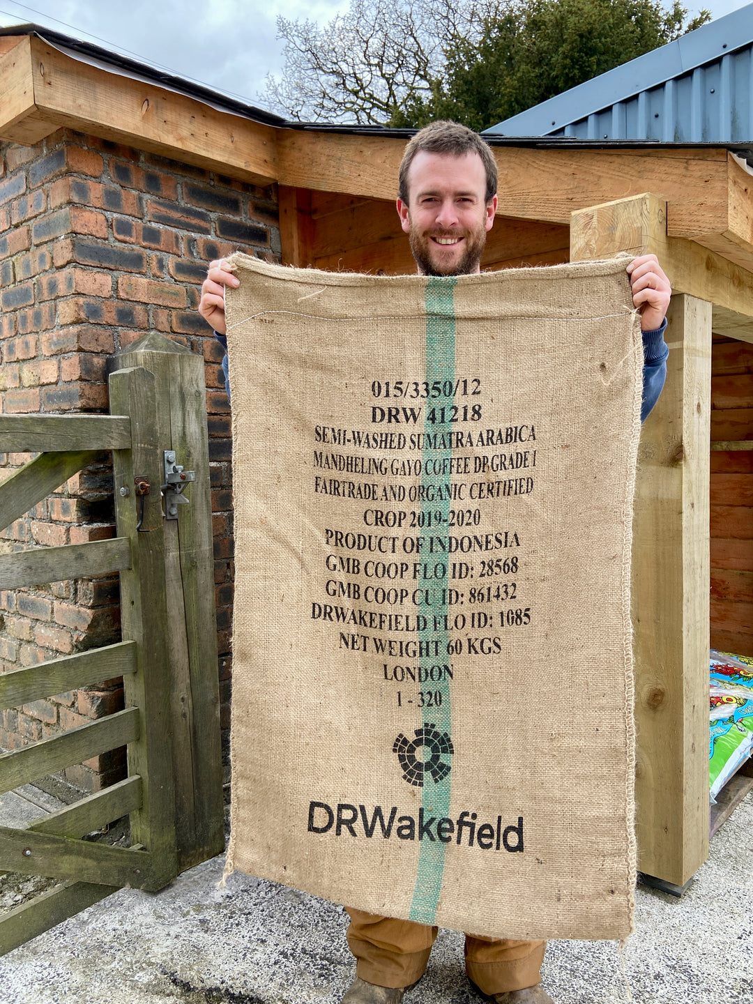 Used Coffee Hessian Bags Sack - Smoker Fuel - Choose Quantity