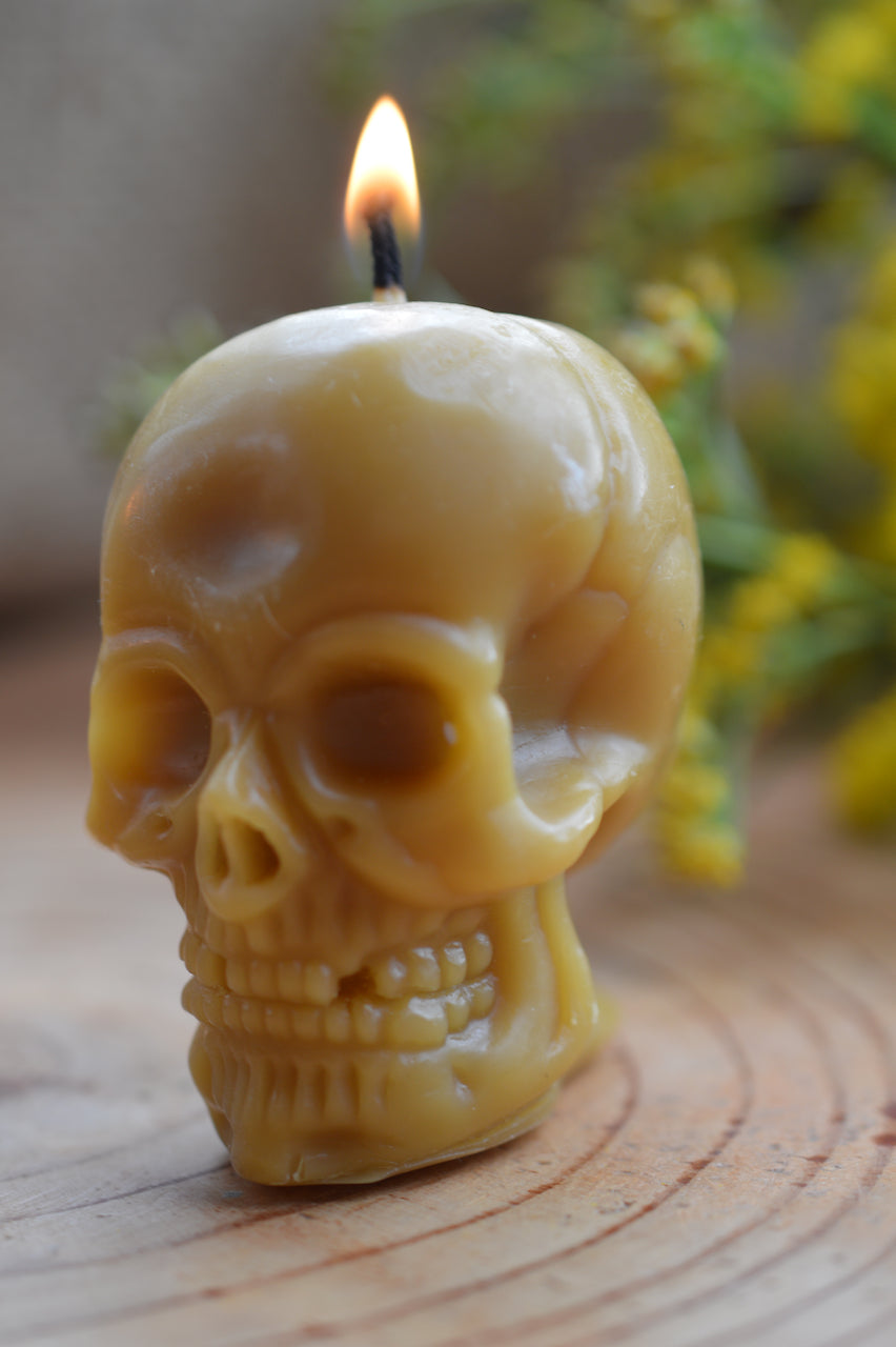 Halloween Candle Skull