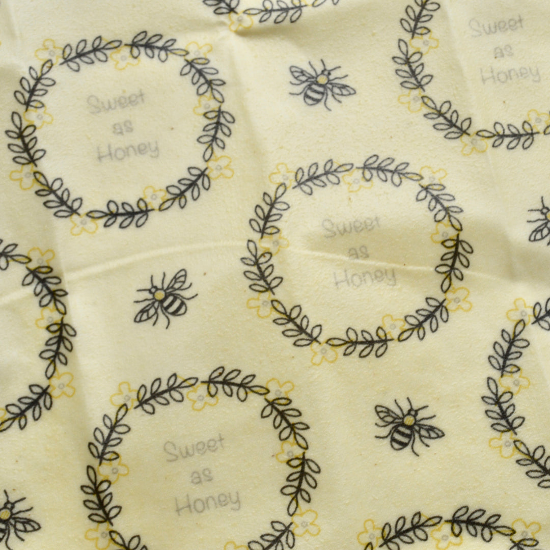 Sweet as Honey Reusable Cotton Beeswax Food Wrap Medium, 30cm x 30cm