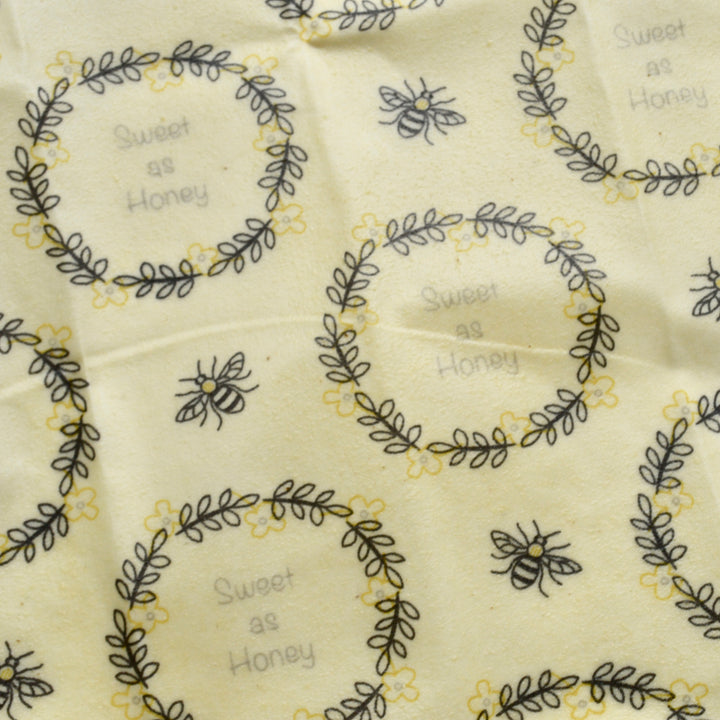 Sweet as Honey Reusable Cotton Beeswax Food Wrap Medium, 30cm x 30cm
