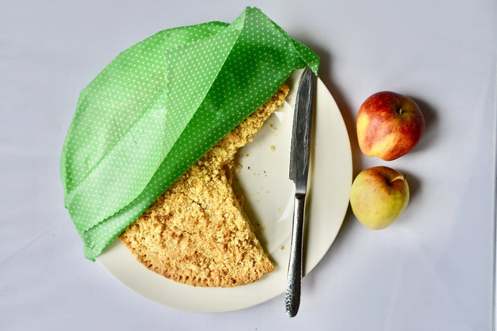 Yellow Squares Reusable Cotton Beeswax Food Wrap Medium, 30cm x 30cm