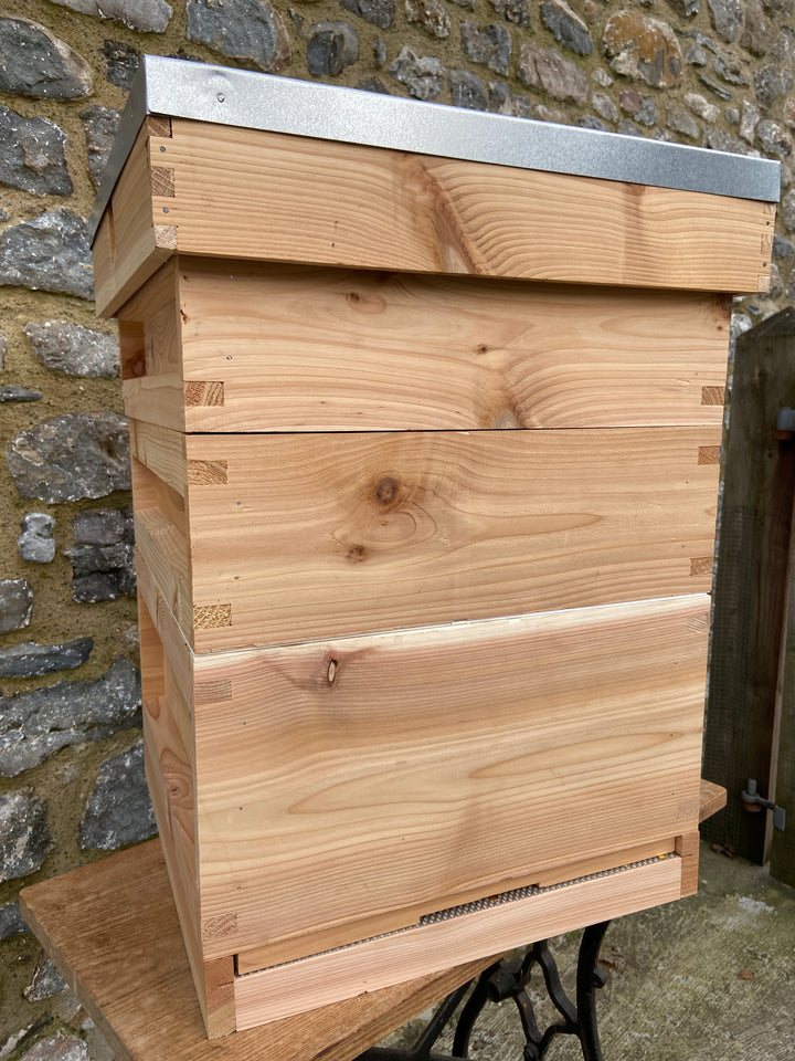British Cedar National Hive Empty,  Flat Pack - Delivered or Collected