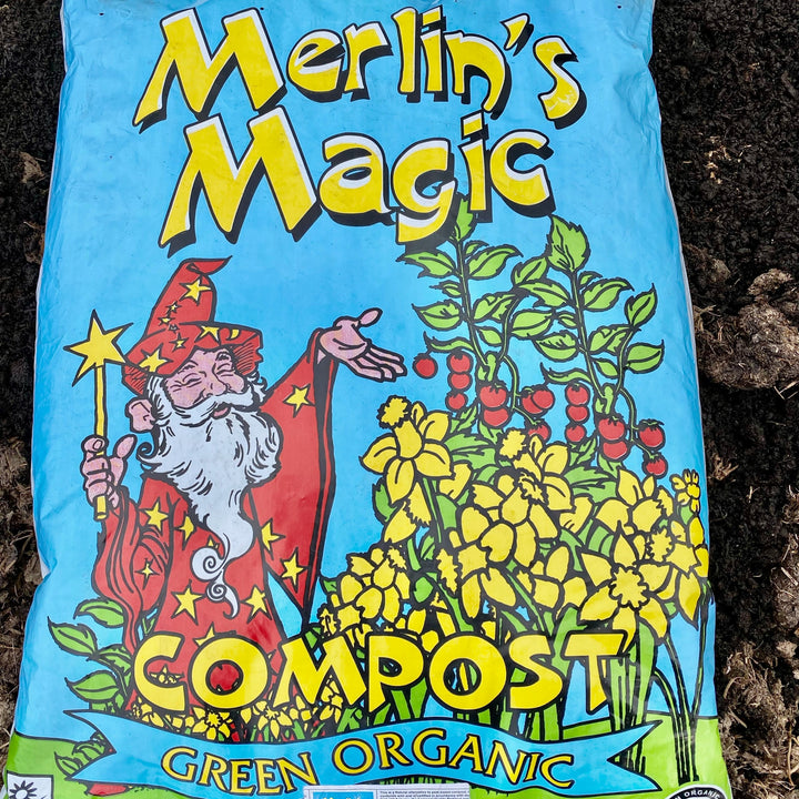 Organic Peat Free Compost 40L 10mm Soil Improver Merlin’s Magic