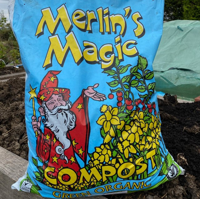 BULK Organic Peat Free Compost 40L 10mm Soil Improver Merlin’s Magic - 1 pallet